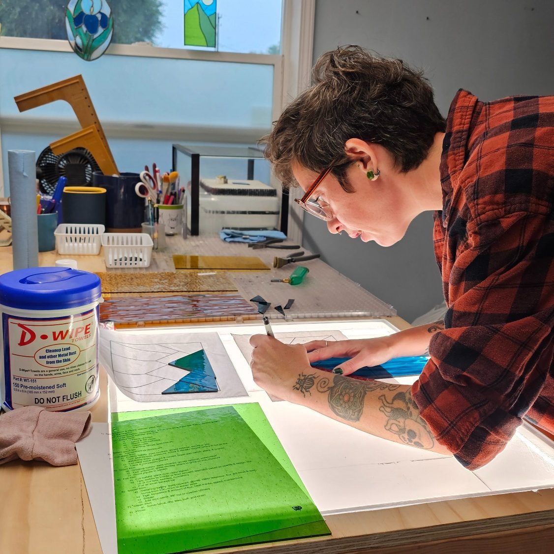 stained glass class in Kalispell, Montana